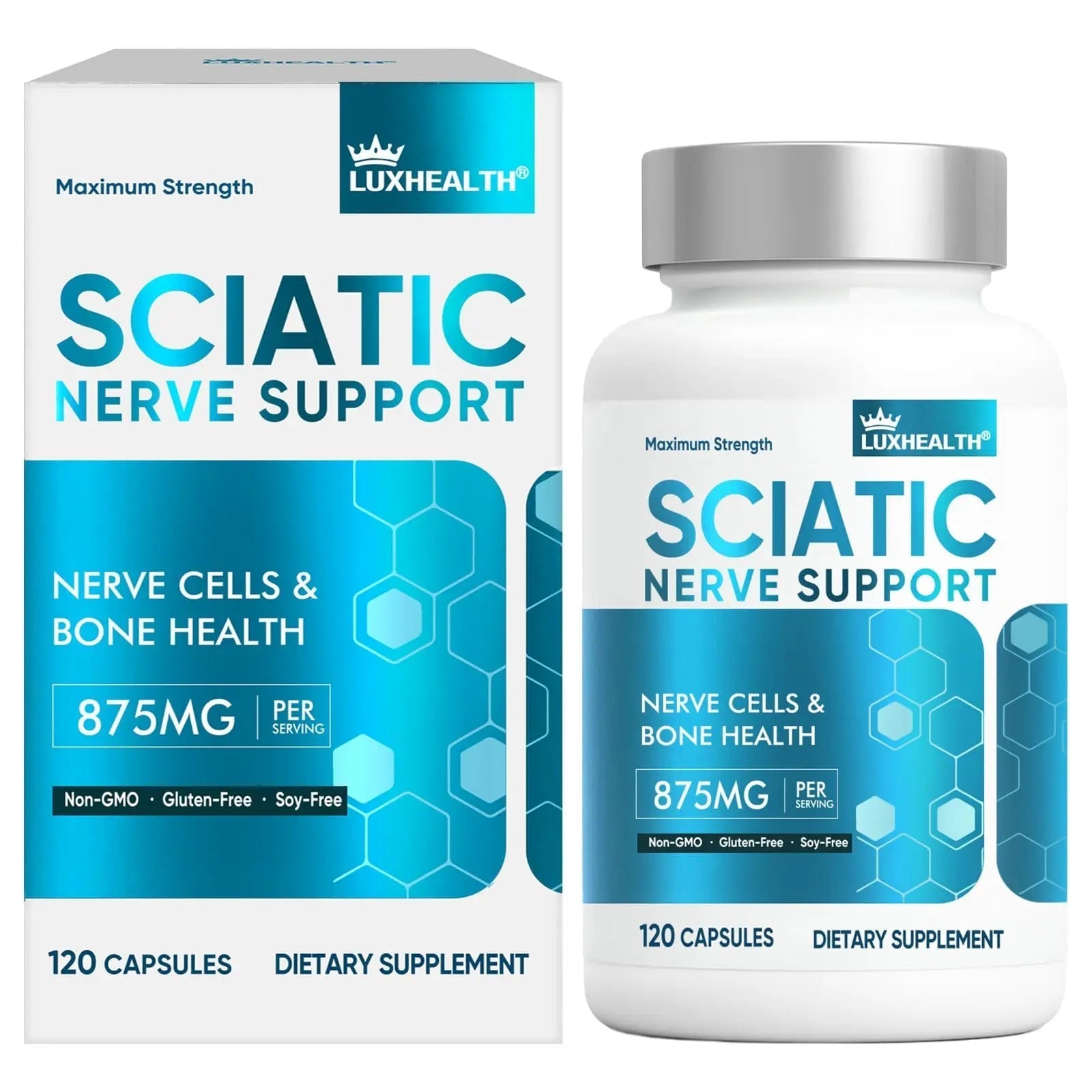 Sciatic Nerve Support Supplement, 120 Capsules Nerve Savior for Neuropathy, Premium Formula with Natural Botanical & Vitamin Complex VivaherbalBuy Supplements Australia