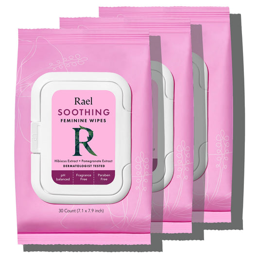 Rael Feminine Wipes, Soothing Wipes for Women - pH Balance, Clean Ingredients, All Skin Types