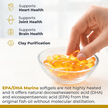 Premier Research Labs EPA DHA Marine Softgels - Omega 3 Fish Oil, EPA DHA Omega 3 Supplement, Fatty Acids for Women & Men, Natural - 90 Softgel Capsules Premier Research LabsBuy Supplements Australia