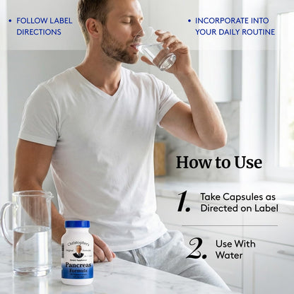 Christopher's Original Formulas Pancreas Formula - Pancreas Cleanse Detox & Repair - Probiotics for Digestive Health Christopher's Original FormulasBuy Supplements Australia