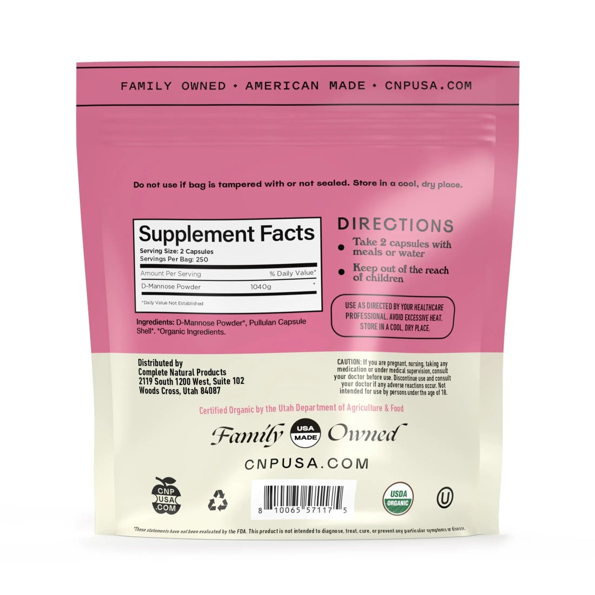 D Mannose 520mg Capsules - Organic D Mannose Supplement for UT Support, Urinary Tract Bladder Health Pills, Plant Based Formula, Vegan Non GMO, No Fillers, 500 Capsule Count Made USA Certified Kosher Complete Natural ProductsBuy Supplements Australia