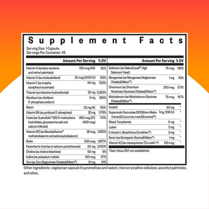 Seeking Health Multivitamin One - Supplement with Zinc, Vitamin B12, & Vitamin A - Magnesium-Free Formula Seeking HealthBuy Supplements Australia