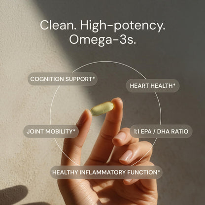 Blueprint Bryan Johnson Omega-3 - Vegan Algae Omega 3 Supplement with EPA/DHA - 800mg Plant-Based for Brain, Heart & Joint Support - High Absorption Triglyceride Form - 1:1 EPA/DHA Blueprint Bryan JohnsonBuy Supplements Australia
