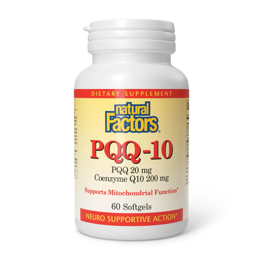 Natural Factors, PQQ-10, Supports Energy and Healthy Aging, Dietary Supplement, 60 softgels (60 servings) Natural FactorsBuy Supplements Australia