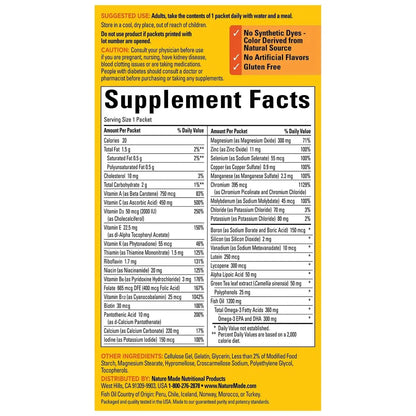 Nature Made Daily Diabetes Health Pack, Dietary Supplement for Nutritional Support, 60 Packets Bundle with a Pill oragnizer (2 Items) Nature Made