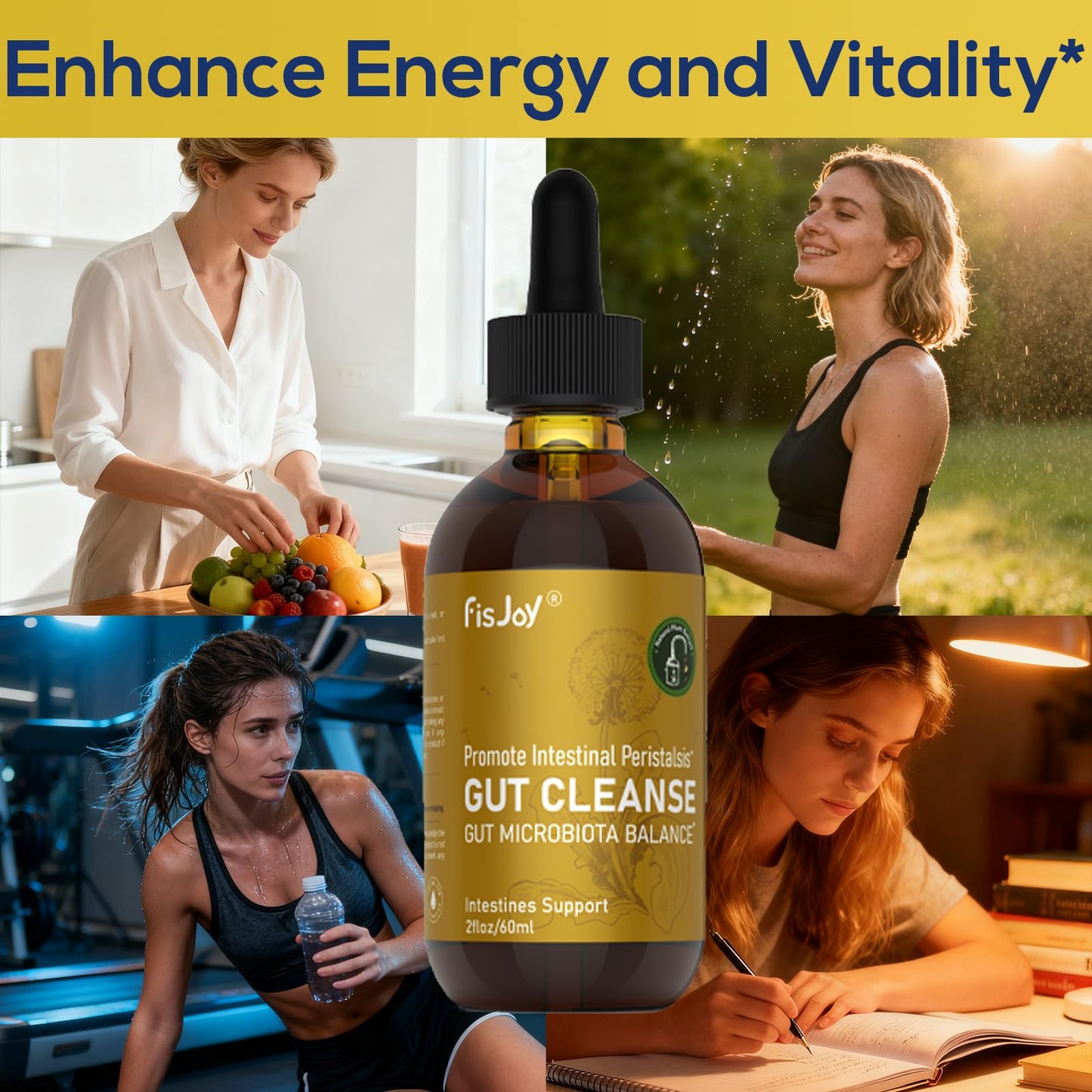 Fisjoy L-Carnitine & Herbal Liquid Drops – Gentle Daily Digestive Support with Pumpkin Seed, Clove & PAU D’Arco Extracts, Folate & Chromium, Vegan, Sugar-Free, 2 fl oz (60 mL) FisjoyBuy Supplements Australia