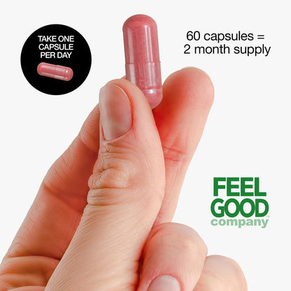 FeelGood Superfoods 1000mg Immune Support Capsules Made with 25 Organic Fruits and Vegetables, Strong Immunity Boosters with Vitamins A, C, D3, and Zinc, 60 Count FeelGood SuperfoodsBuy Supplements Australia