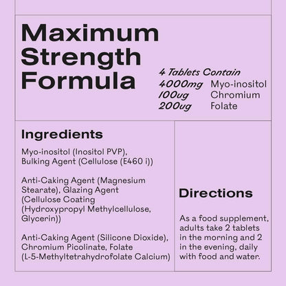 Myoplus - Myo-inositol PCOS Supplement - 4000mg Myo-Inositol, 200ug Folate & 100ug MyOvaBuy Supplements Australia