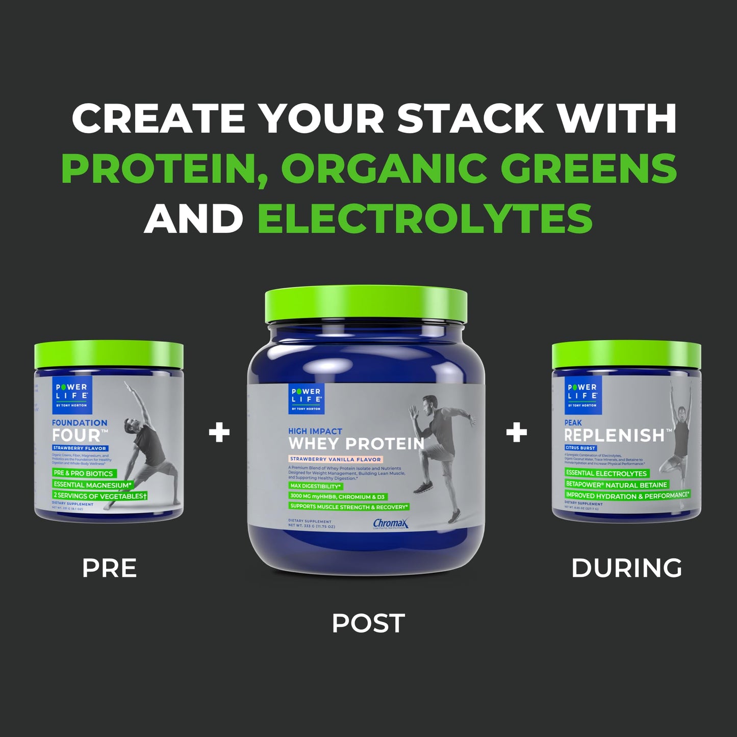 POWERLIFE Tony Horton High Impact Grass Fed Whey Protein with 3000 MG of HMB POWERLIFEBuy Supplements Australia