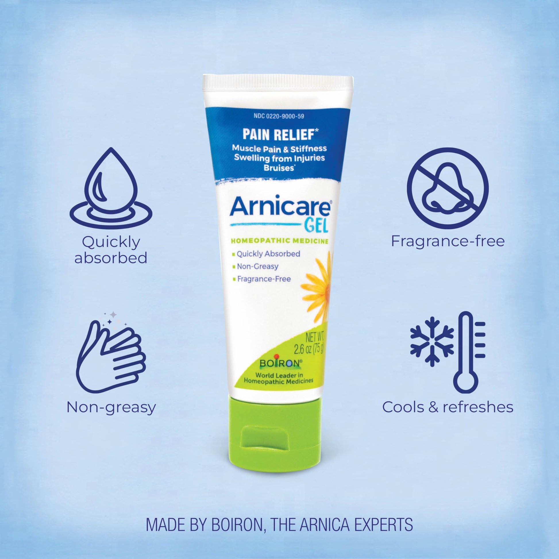 Boiron Arnicare Gel - Non-Greasy and Fragrance-Free - 2.6 oz BoironBuy Supplements Australia