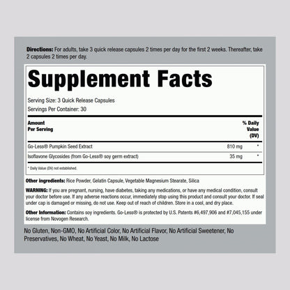 Piping Rock Bladder Control Pills for Women and Men | 90 Capsules | Maximum Strength Formula | Pumpkin Seed Extract | Non-GMO, Gluten Free Supplement Piping RockBuy Supplements Australia