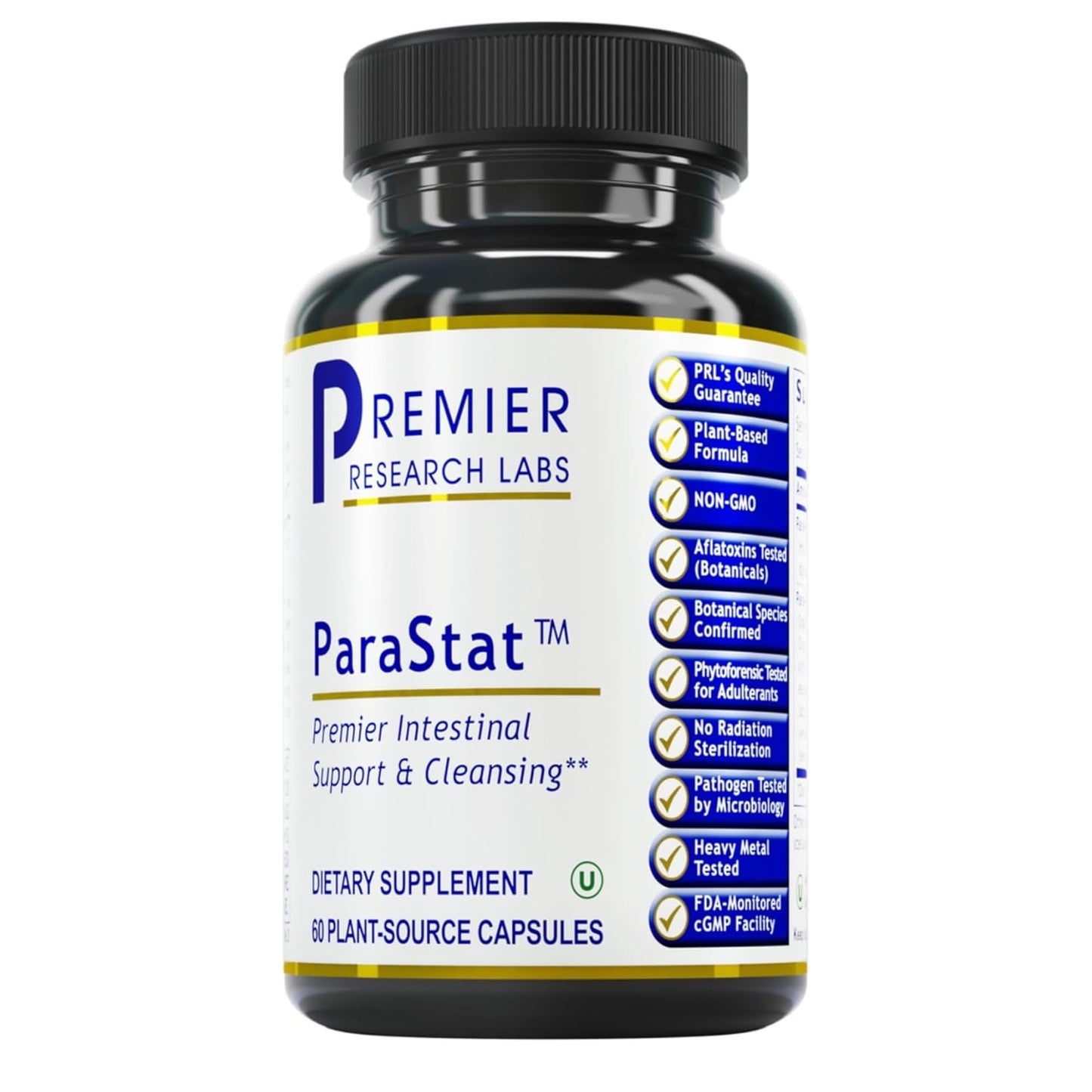 Premier Research Labs ParaStat - Intestinal Cleanse, Natural Gut Cleanse for Women & Men, Support for Colon Detox, Bloating, Digestion & Constipation - 90 Capsules (30 Day Supply) Premier Research LabsBuy Supplements Australia