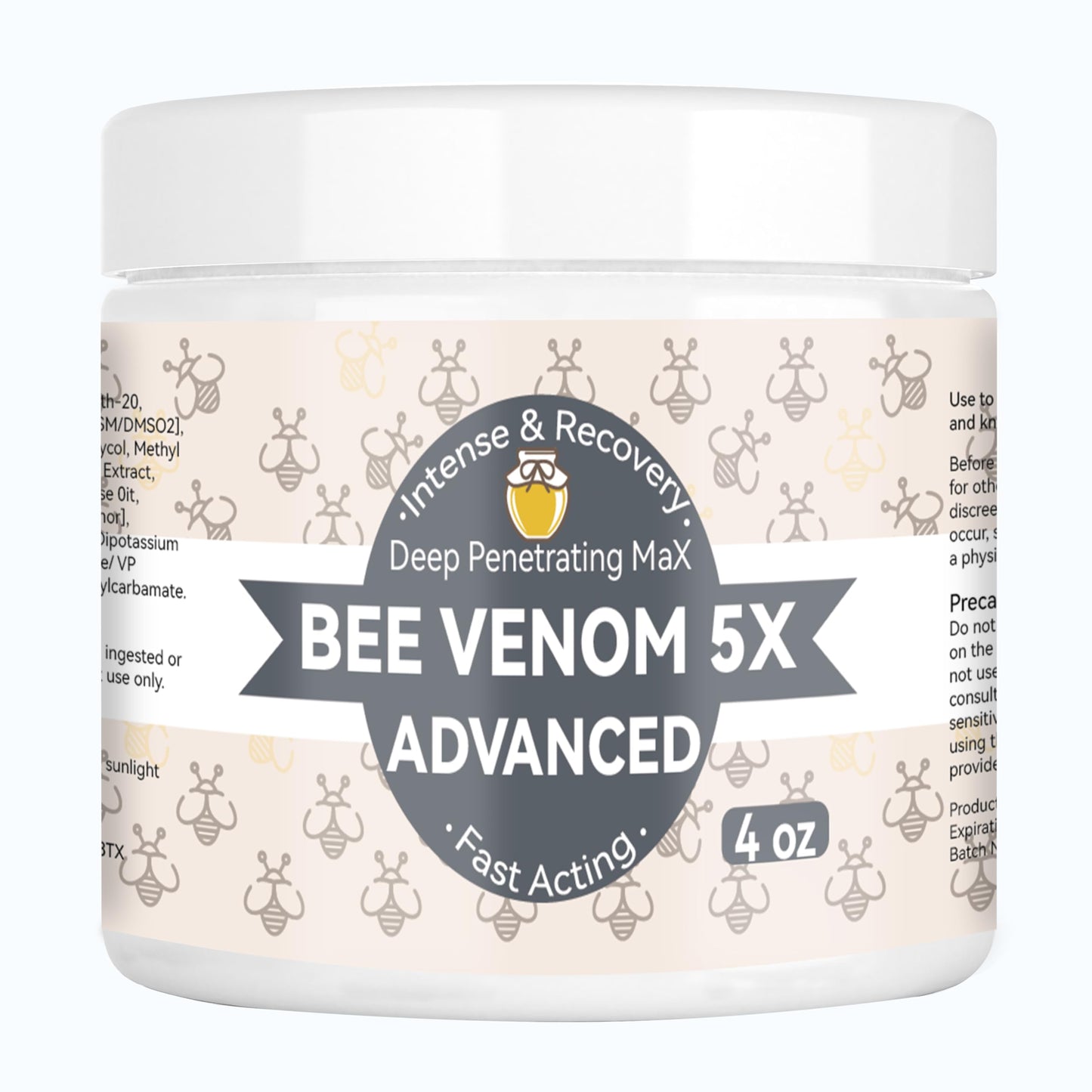 AEROMAXX Organic Bee Venom Muscle Joint Cream, 10x Maximum Caring Ointment, Soothe Shoulder, Back, Neck, Hands, Knuckles, Elbows, Feet, Leg, Knees, Ankle, Meniscus, for Adults, Elderly AEROMAXXBuy Supplements Australia
