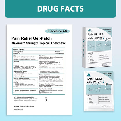 KD 4% Lidocaine Pain Relief Patches: Maximum Strength Lidocaine Patch for Back, Neck, Shoulder, Knee Pain, and Muscle Soreness – Large 3.9” x 5.5” (7 Count) KDBuy Supplements Australia