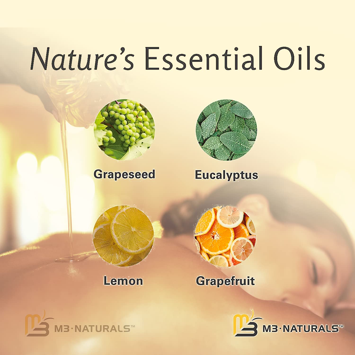 Anti Cellulite Massage Oil for Massage Therapy - Collagen and Stem Cell Skin Tightening M3 NaturalsBuy Supplements Australia