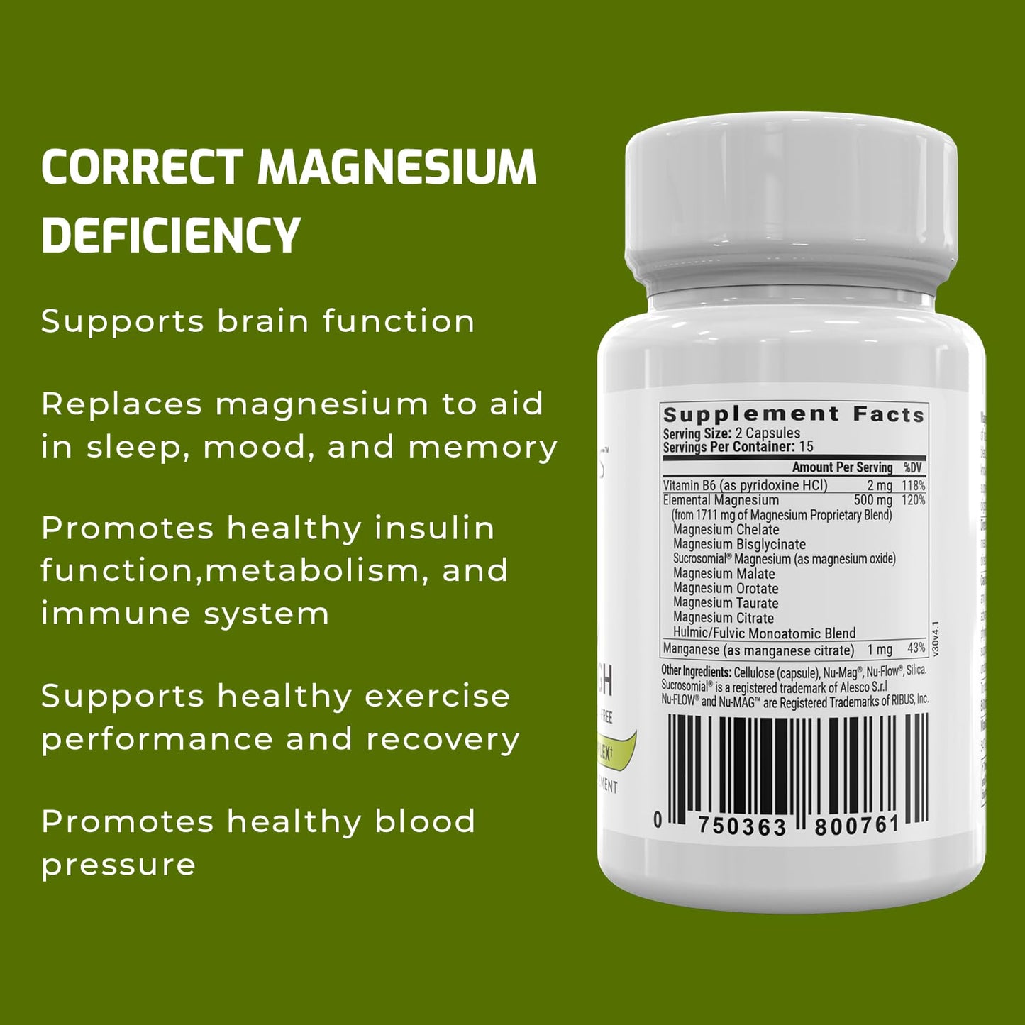 Magnesium Breakthrough Supplement 4.0 - Has 7 Forms of Magnesium: Glycinate, Malate BiOptimizersBuy Supplements Australia