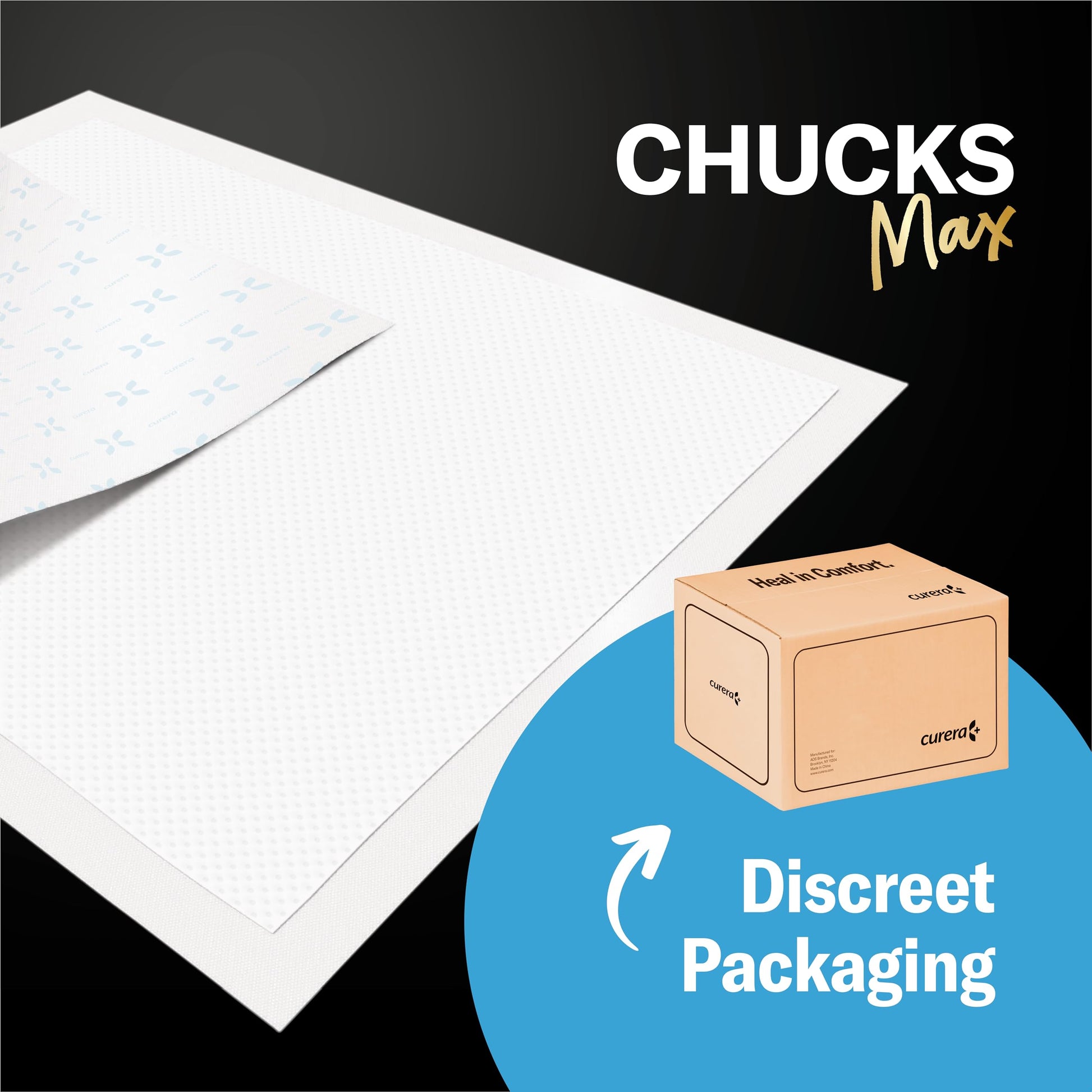Chucks MAX Hospital Bed Pads Disposable Adult 36 x 36 Breathable Stack ManBuy Supplements Australia