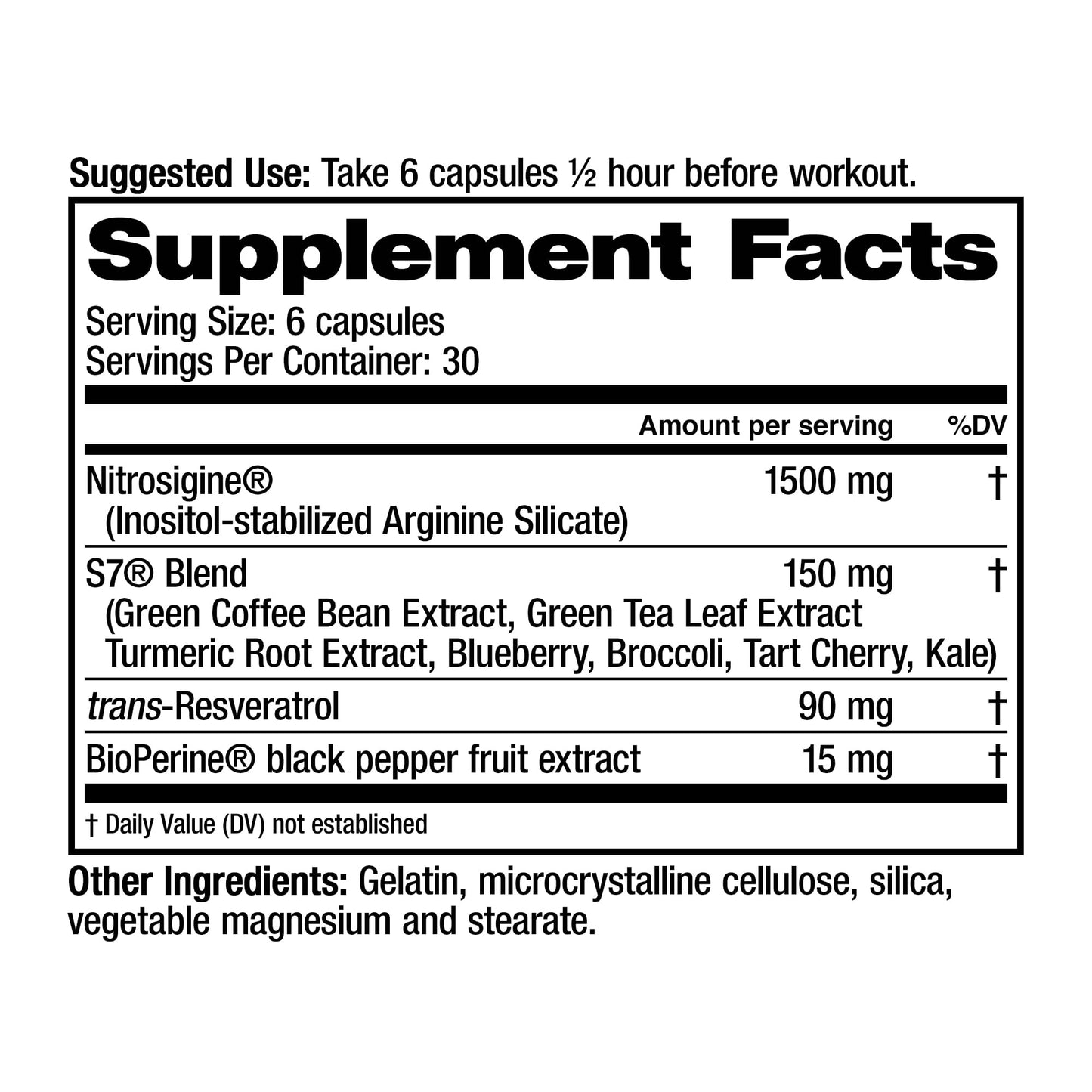 Juvenon BloodFlow-7 XXXL Nitric Oxide Supplements for Men & Women - More Powerful, Longer Lasting Natural Nitric Oxide Booster with Nitrosigine® + S7®