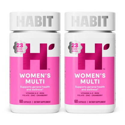 Habit Womens Multi Supplement 2 Pack (120 Capsules) - New Look, Supports General Health & Wellness, 23 Essential Vitamins and Minerals H' HabitBuy Supplements Australia