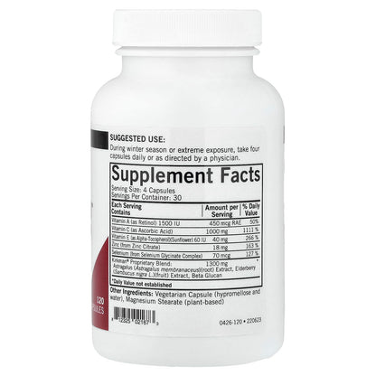 Kirkman - Immuno-Aid Advanced Formula - 120 Capsules - Immune Support - Potent Proprietary Blend - Hypoallergenic KirkmanBuy Supplements Australia