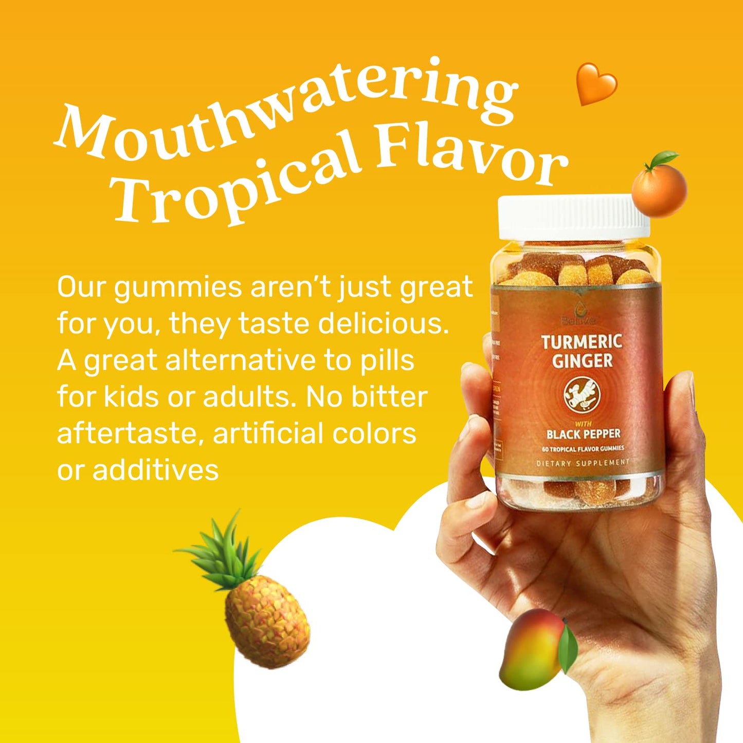 BeLive Turmeric Curcumin with Black Pepper & Ginger - Turmeric and Ginger Supplement BeLiveBuy Supplements Australia