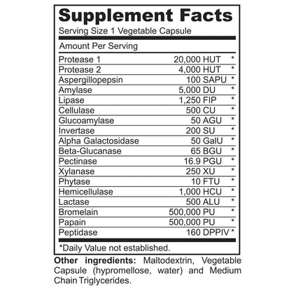 Instant Digest Complete 2-in-1 Probiotic Digestive Enzymes, 60 Capsules Instant BrandsBuy Supplements Australia