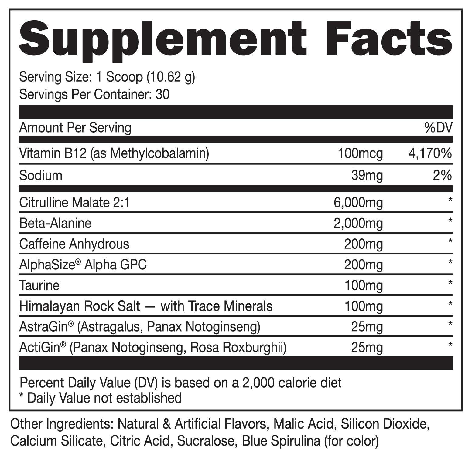Bucked Up Pre Workout 6 Grams Citrulline, 2 Grams Beta Alanine, and 3 Other Registered Bucked UpBuy Supplements Australia
