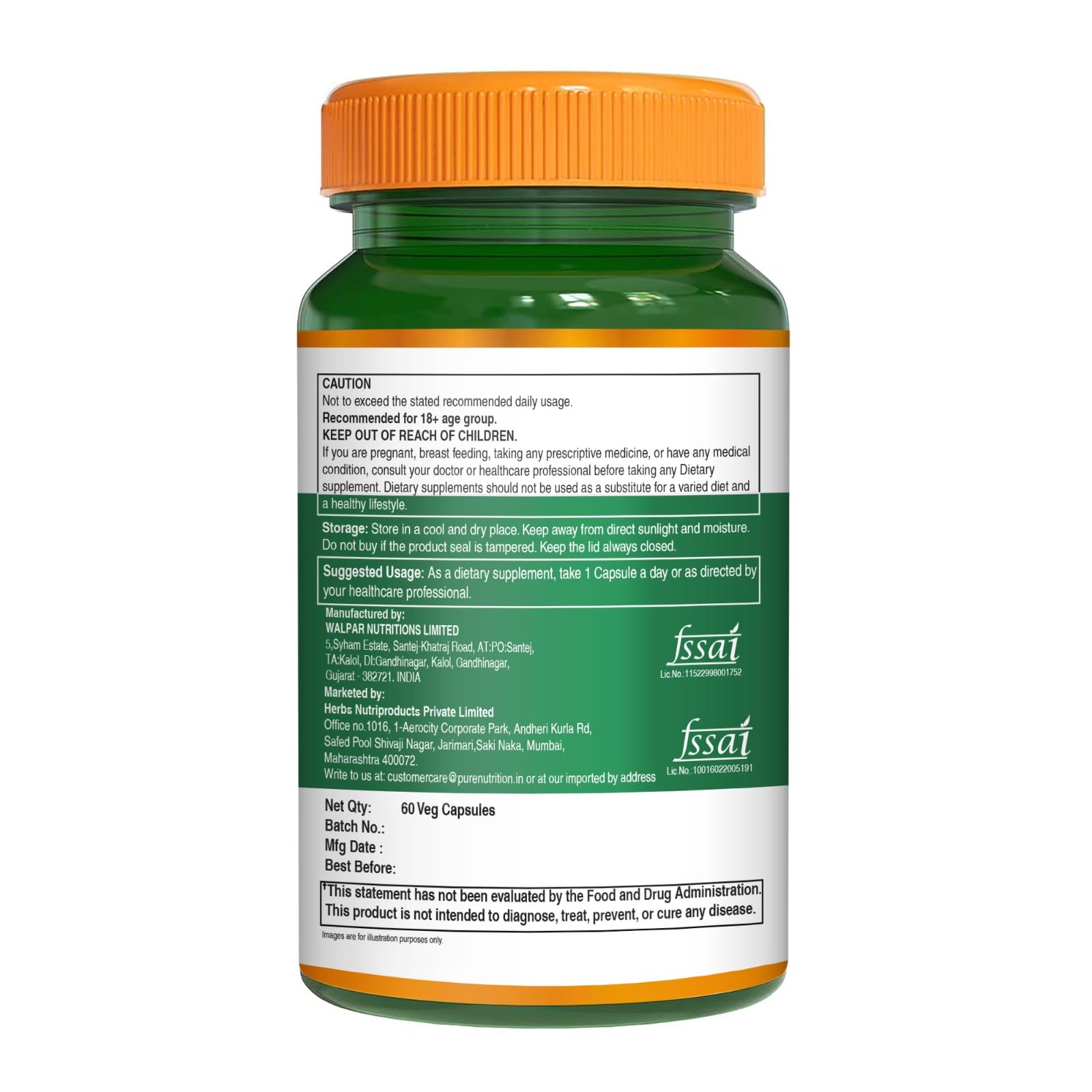 Pure Nutrition Lung Health Supplement | 60 Caps | Herbal Lung Support Formula with Quercetin, Vitamin C, Nettle, Vasaka Leaf, Lotus, Licorice & Ginger. PURE NUTRITION NATURAL TREASURESBuy Supplements Australia