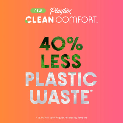 Playtex Clean Comfort Organic Cotton Tampons, Super Absorbency, Fragrance-Free, Organic Cotton PLAYTEXBuy Supplements Australia