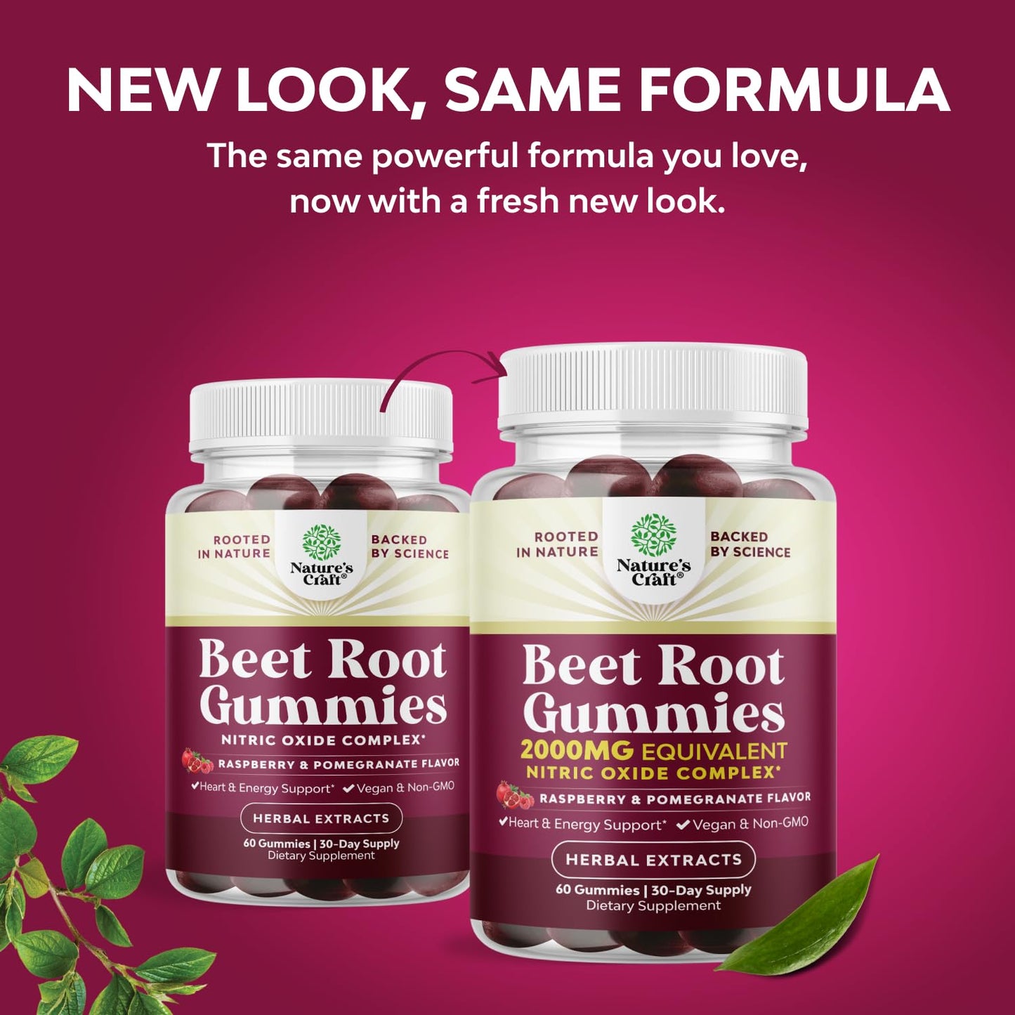 Flow Boosting Beet Root Gummies - Invigorating Beet Gummies for Adults Nitric Oxide Energy & Heart Health Support with Grapeseed Pomegranate & Vitamin B12 - Vegan Non-GMO & Gluten Free - 60 Count Natures CraftBuy Supplements Australia