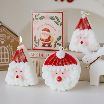 Christmas Cake Scented Candle,110G Handmade Aroma Soy Wax Santa Claus Decorative Candle T-shinBuy Supplements Australia