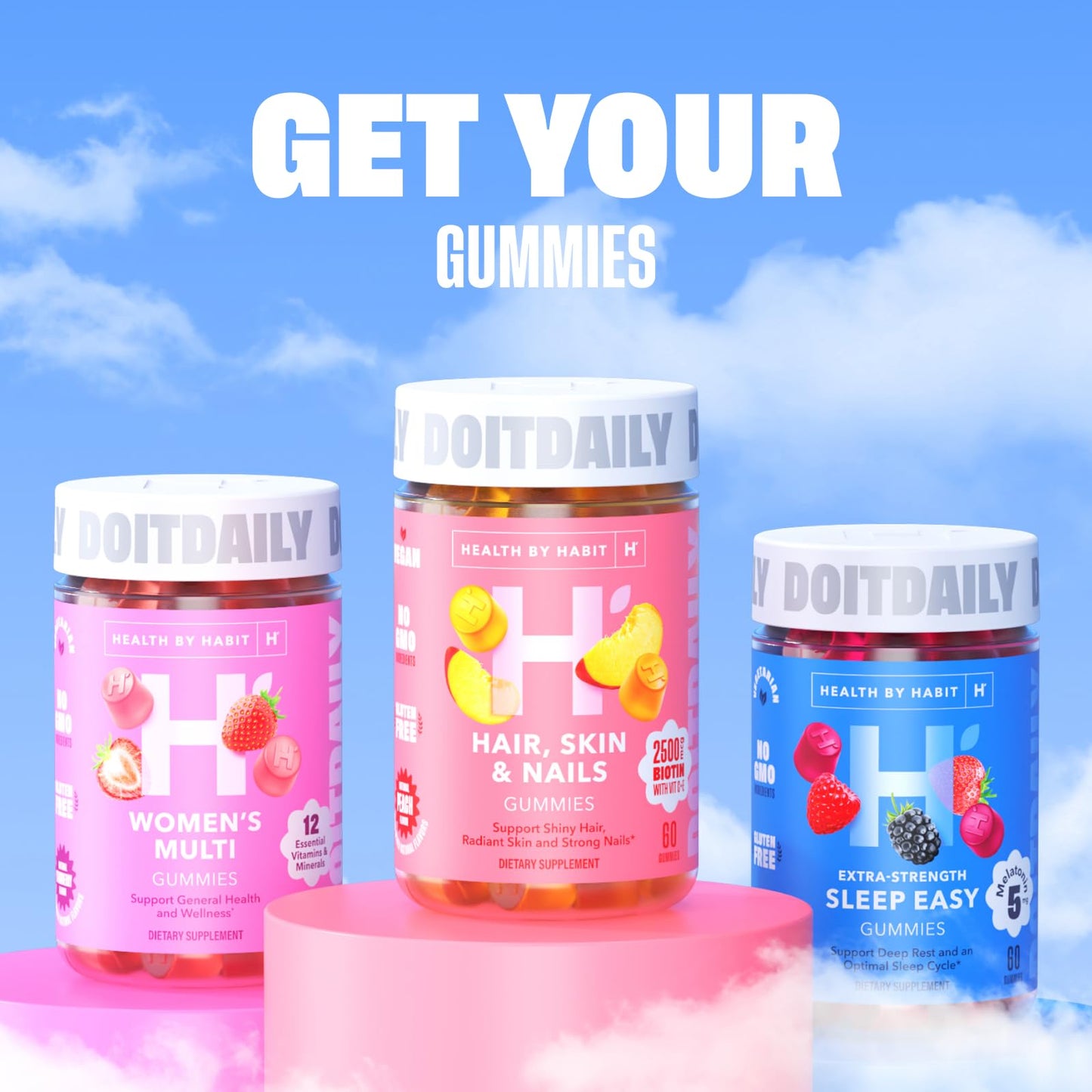 Health By Habit Womens Multivitamin Gummies (60 Gummies) - Non-GMO, Gluten Free Health By HabitBuy Supplements Australia