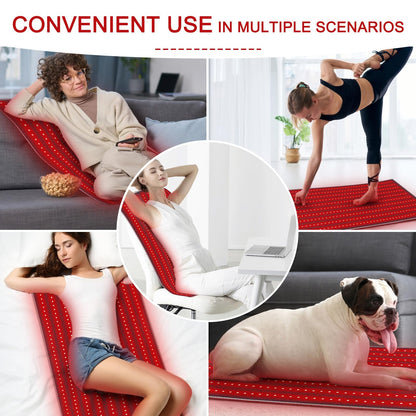 Red Light Therapy Pad 38 * 23.6 in - Red Light Therapy Body, 400 LEDs Using 660nm Red Light RutollmitBuy Supplements Australia