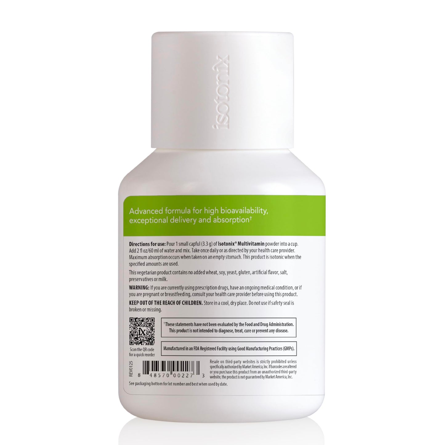 Isotonix Multivitamin Powder Without Iron – Methylated B Vitamins, Antioxidant & Mineral Support – Fast-Mix Isotonic Delivery – Vegetarian, Gluten-Free, Non-GMO – Natural Fruit Flavor – 90 Servings IsotonixBuy Supplements Australia