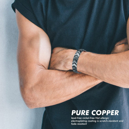 Auinz - Copper Bracelets for Men - 99.99% Solid Pure Copper Magnetic Bracelets Double-Row AuinzBuy Supplements Australia