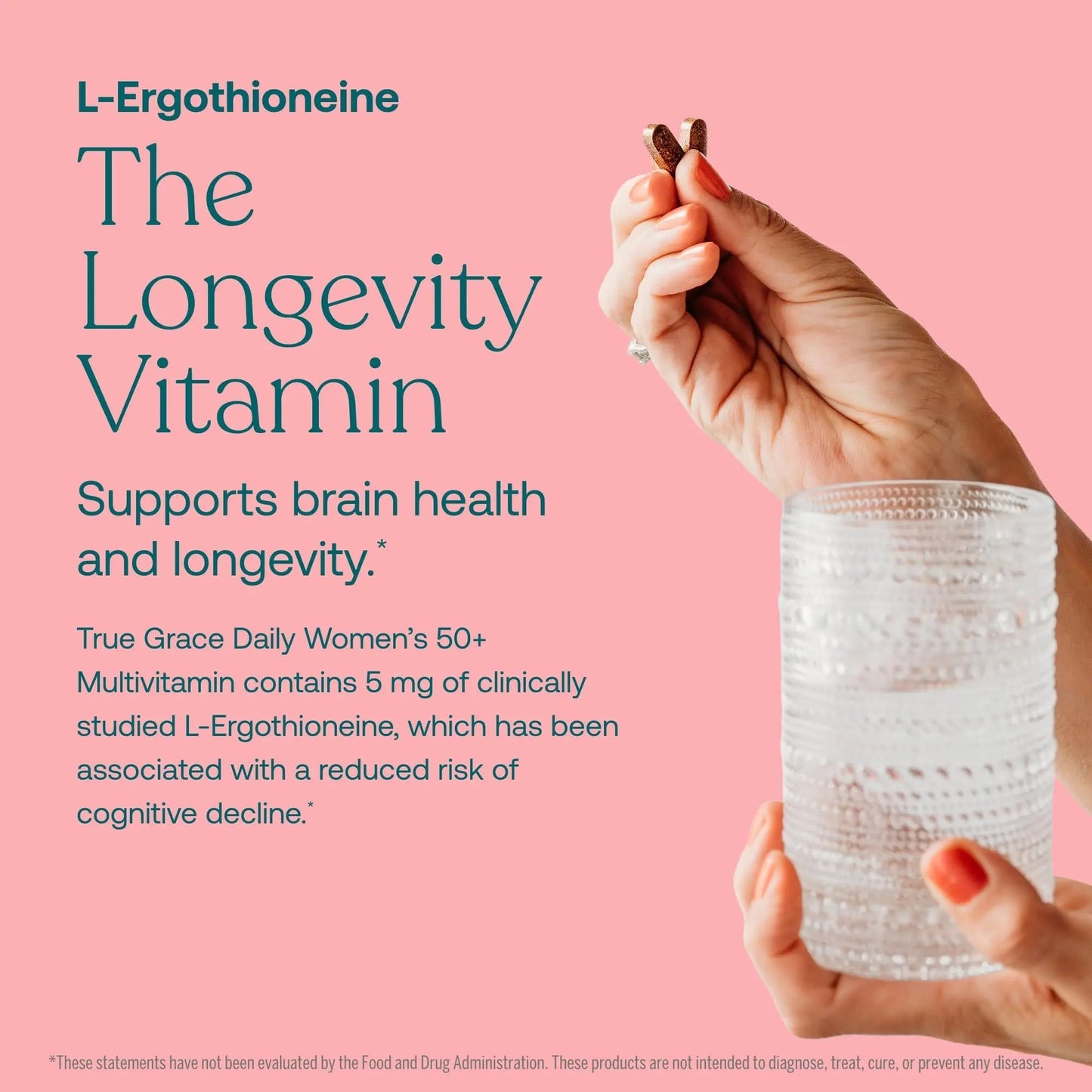 True Grace Daily Women’s Multivitamin 50+ - 60 Easy-to-Swallow Tablets - Immune, Energy, Longevity & Memory Support True GraceBuy Supplements Australia