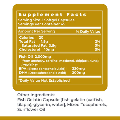 Premier Research Labs EPA DHA Marine Softgels - Omega 3 Fish Oil, EPA DHA Omega 3 Supplement, Fatty Acids for Women & Men, Natural - 90 Softgel Capsules Premier Research LabsBuy Supplements Australia