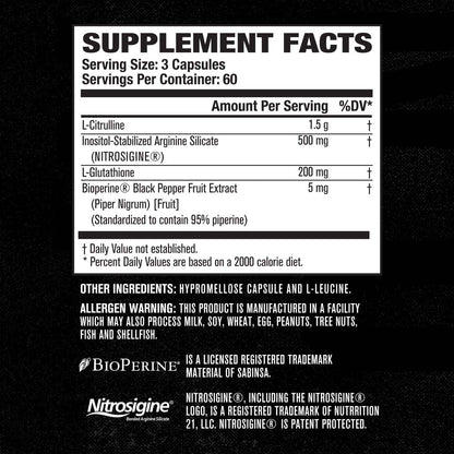 Jacked Factory Muscle Builder Supplement Stack - Build-XT Muscle Builder & N.O. XT Nitric Oxide Boosting Agent for Dual Muscle Building Support (60 Day Supply)