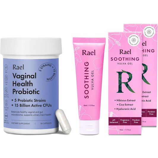 Rael Bundle - Probiotics Supplements for Women, Digestive Enzymes, Urinary Tract Health