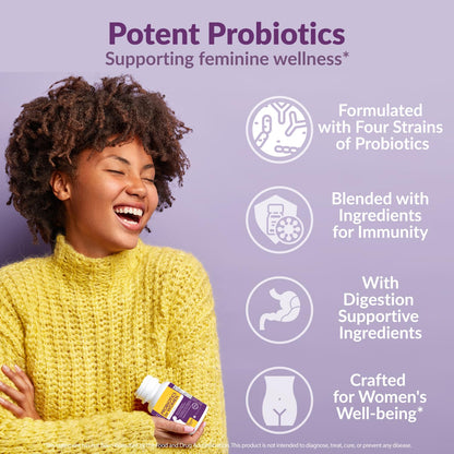 Complete Vaginal Probiotics for Women - w/Added Cranberry, D-mannose to Promote Intimate RoseBuy Supplements Australia