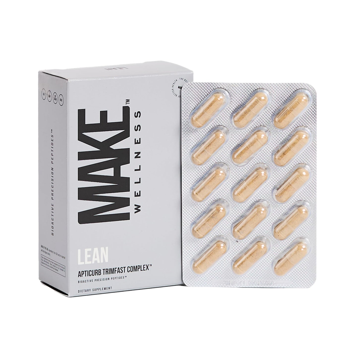 Make Wellness Lean Peptide Supplement | Supports Overall Wellness, Normal Muscle Health & Active Lifestyles | Bioactive Peptide Blend | Clean, Non-GMO Formula | 30 Servings for Daily Nutrition Make WellnessBuy Supplements Australia