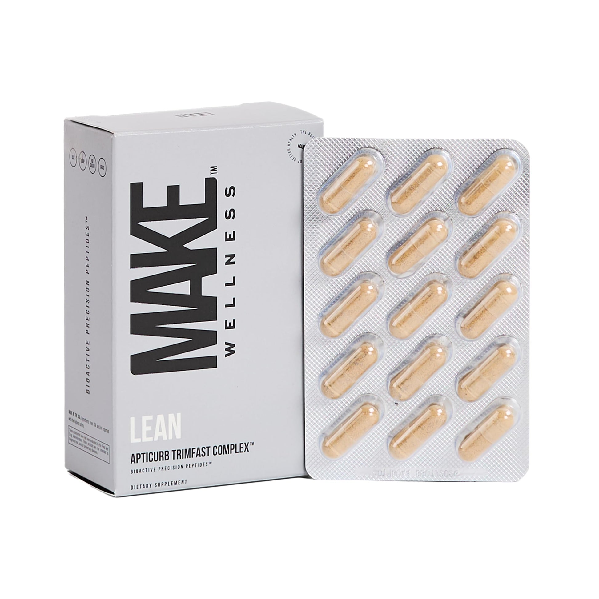 Make Wellness Lean Peptide Supplement | Supports Overall Wellness, Normal Muscle Health & Active Lifestyles | Bioactive Peptide Blend | Clean, Non-GMO Formula | 30 Servings for Daily Nutrition Make WellnessBuy Supplements Australia