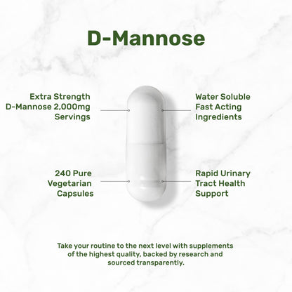 DEAL SUPPLEMENT D Mannose 500mg Capsules (2,000mg Per Serving), 240 Veggie Pills – Fast Acting Water-Soluble Form – Extra Strength Urinary Tract (UTI) Health Support – Non-GMO, Vegan Friendly DEAL SUPPLEMENTBuy Supplements Australia