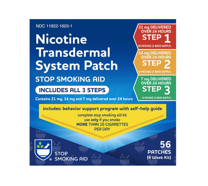 Rite Aid Nicotine Patch Kit, Steps 1 Through 3 to Quit Smoking, 21, 14, 7mg Rite AidBuy Supplements Australia