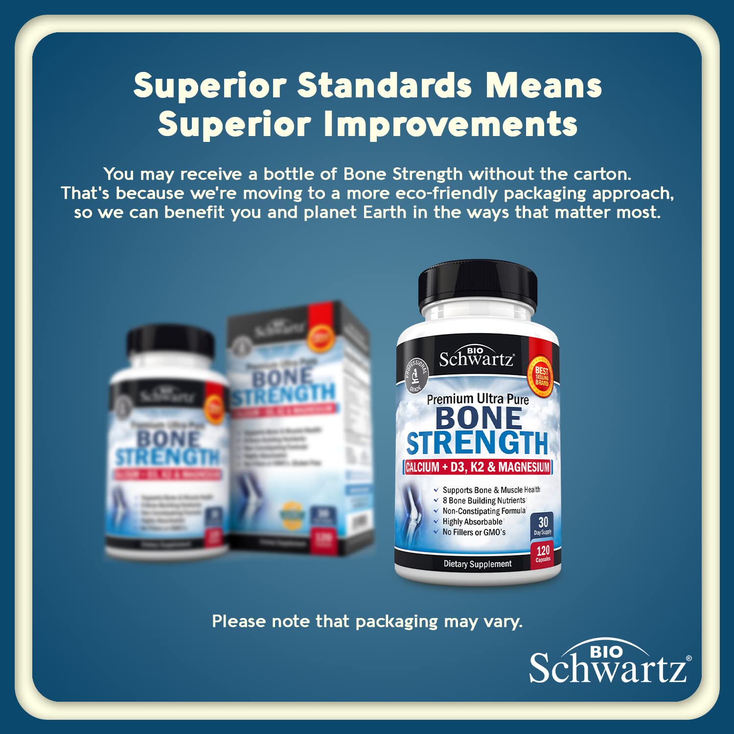Bone Strength Supplement with Calcium + D3, K2 & Magnesium - Highly Absorbable BioSchwartzBuy Supplements Australia