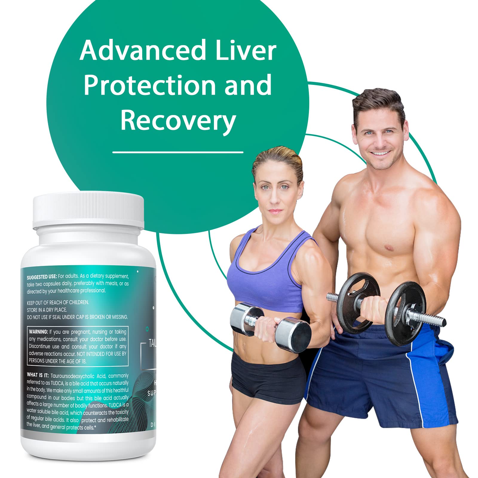 Genogna TUDCA 1100mg-Liver Support Supplement for Detox Cleanse, Water-Soluble Bile GenognaBuy Supplements Australia