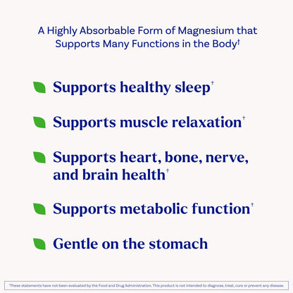 Natrol Magnesium Glycinate Supplements 240 mg - High Absorption - Calm Magnesium Glycinate for Sleep - 60 Capsules, 30 Day Supply NatrolBuy Supplements Australia