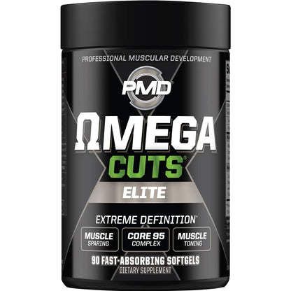 PMD Sports Ultra Pump Fuel Insanity - Pre Workout - Grape Gusher (30 Servings) Sports Omega Cuts Elite Thermogenic Fat Burner (90 Softgels)