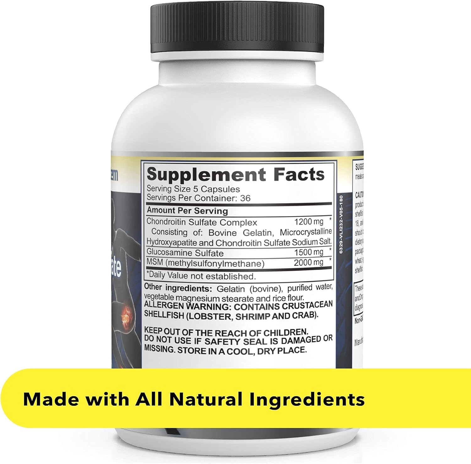 Healthy Joints System Glucosamine Chondroitin MSM Supplement for Joint & Bone Health - 120 Capsules | Joint Support & Discomfort Relief for Back, Knees, Hands Healthy Joints SystemBuy Supplements Australia