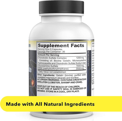 Healthy Joints System Glucosamine Chondroitin MSM Supplement for Joint & Bone Health - 120 Capsules | Joint Support & Discomfort Relief for Back, Knees, Hands Healthy Joints SystemBuy Supplements Australia